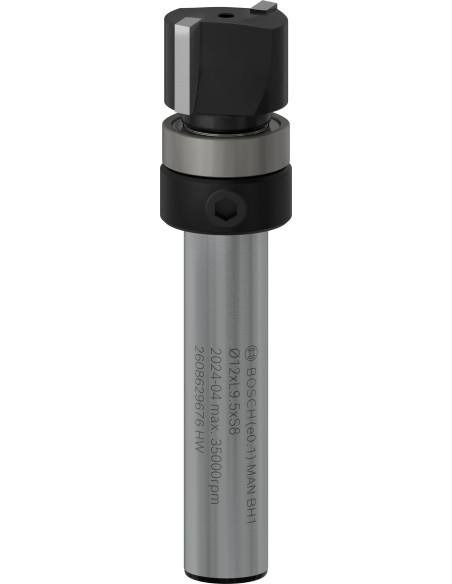 BOSCH 2608629676 Broca fresadora de recorte al ras PRO con cojinete superior (Ø12,7 x L9,5mm) vástago de 8mm