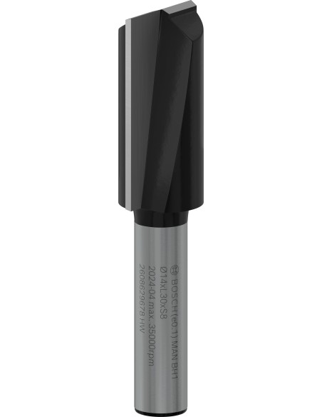 BOSCH 2608629678 Broca fresadora recta PRO, dos acanaladuras (Ø14 x L30mm) vástago de 8mm