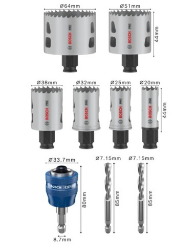 BOSCH 2608001135 Matriz de engaste PRO, DIN K10...
