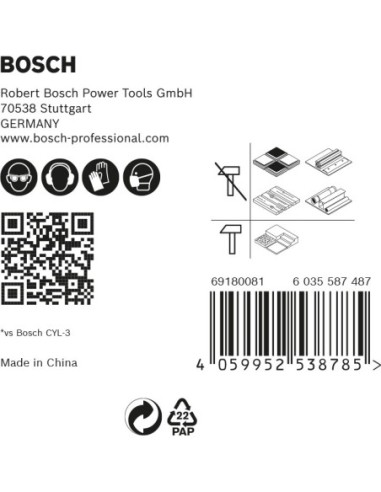 BOSCH 2608001141 Matriz de engaste PRO, DIN K25...