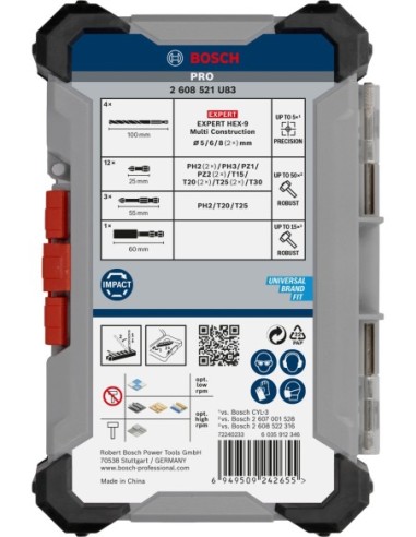 BOSCH 2608001124 Matriz de engaste PRO, E16 CU...