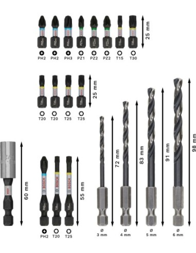 BOSCH 2608001125 Matriz de engaste PRO, E25 CU...