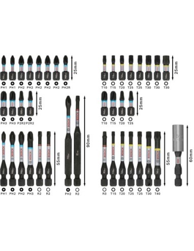 BOSCH 2608001122 Matriz de engaste PRO, E6 CU...