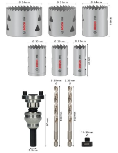 BOSCH 2608001154 Matriz de engaste PRO, U185 CU...