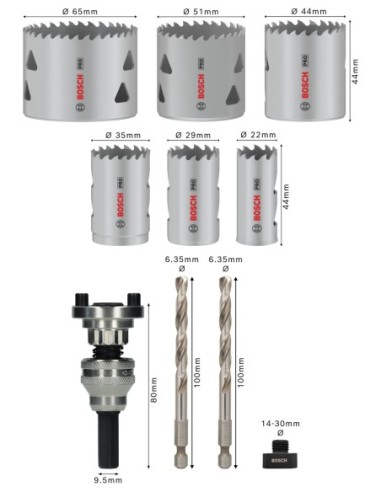BOSCH 2608001155 Matriz de engaste PRO, U240 CU...