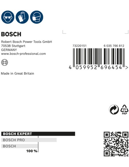 BOSCH 2608706851 Broca para martillo PRO SDS max-4 (Ø22 x 800 x 920 mm)