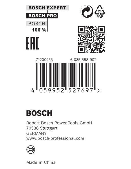 BOSCH 2608707244 Broca para martillo PRO SDS plus-5X (Ø30 x 400 x 450)