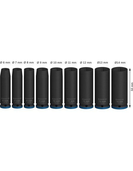BOSCH 2607012081 Set de puntas de atornillar Extra Hard visor (6 x 50 uds)