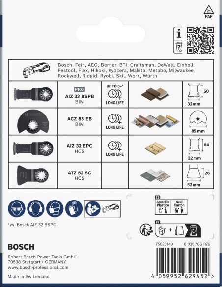 BOSCH 2608594621 Portabrocas y broca centradora para sierra de corona (32–210 x 44mm)