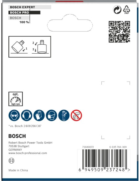BOSCH 2608669080 Hoja para corte de inmersión PRO AII 65 APIB (65 x 40 mm) (10 uds)