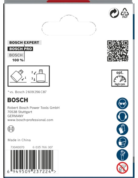 BOSCH 2608669078 Hoja multiherramienta PRO AII 65 APIB (65 x 40 mm)