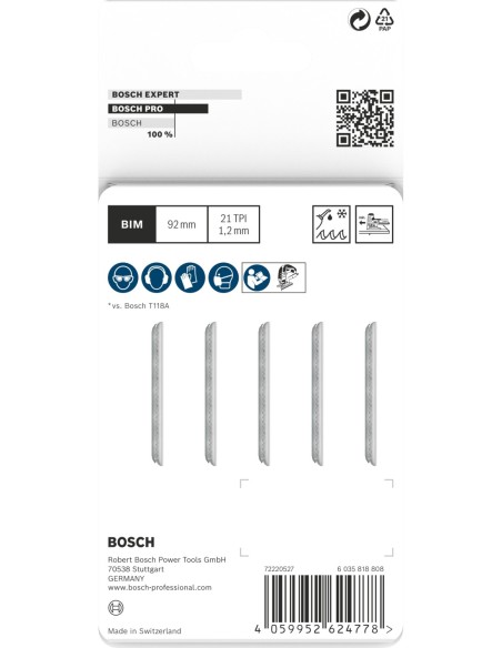 BOSCH 2608594413 Sierra de corona PRO Multi Material PC Plus (Ø111 mm)