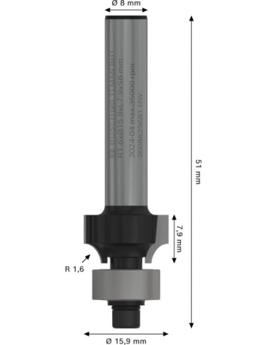BOSCH 2608594375 Sierra de corona PRO Multi...