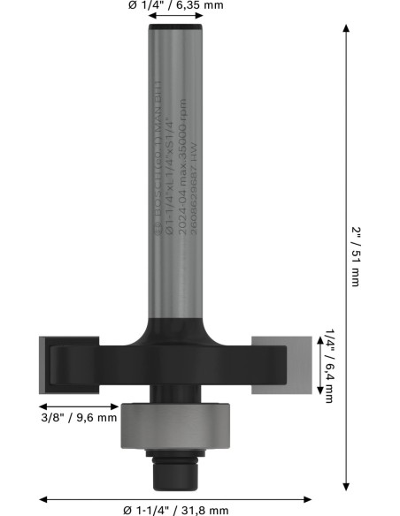 BOSCH 2608594380 Sierra de corona PRO Multi Material PC Plus (Ø38 mm)