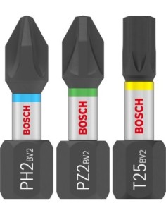 BOSCH 2608521U63 Set de puntas de atornillar PRO Impact PH2