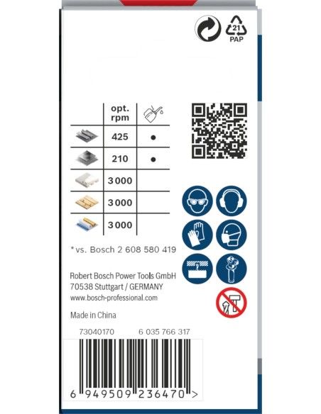BOSCH 2608655095 Hoja de sierra de calar PRO Metal medium T121AFC (92 mm) (2 uds)