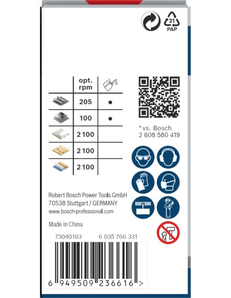 BOSCH 2608655109 Hoja de sierra de calar PRO Metal thick T121BFC (92 mm) (3 uds)