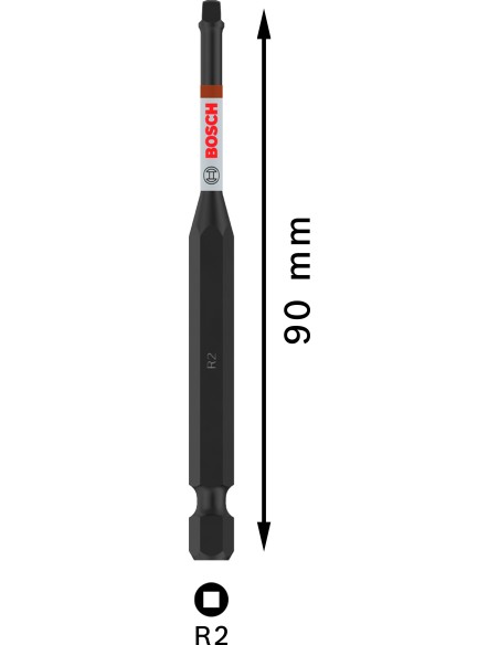 BOSCH 2608003043 Llave de vaso PRO Impact Socket (½″ x 10mm) estándar