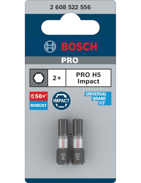 BOSCH 2608003045 Llave de vaso PRO Impact Socket (½″ x 11mm) profundo