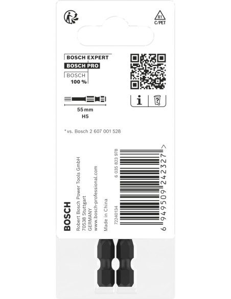 BOSCH 2608003046 Llave de vaso PRO Impact Socket (½″ x 13mm) estándar