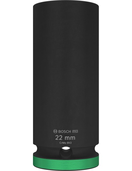 BOSCH 2608003053 Llave de vaso PRO Impact Socket (½″ x 22mm) profundo