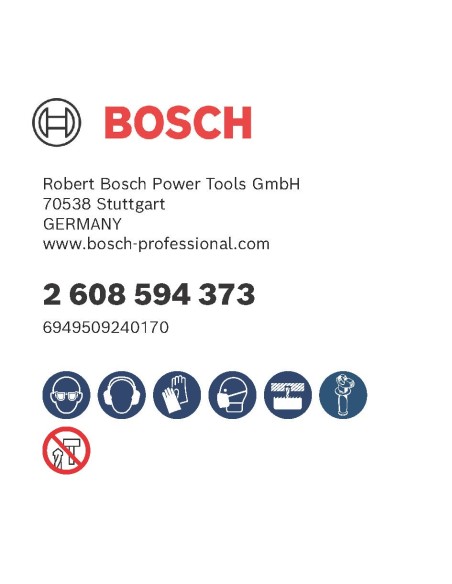 BOSCH 2608003063 Llave de vaso PRO Impact Socket (¾″ x 32mm) estándar