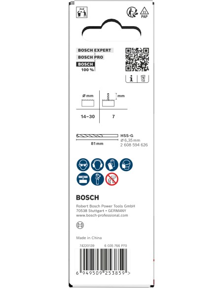 BOSCH 2608901619 Set de brocas para martillo EXPERT SDS Clean plus-8X (Ø20 x 400 x 550 mm)