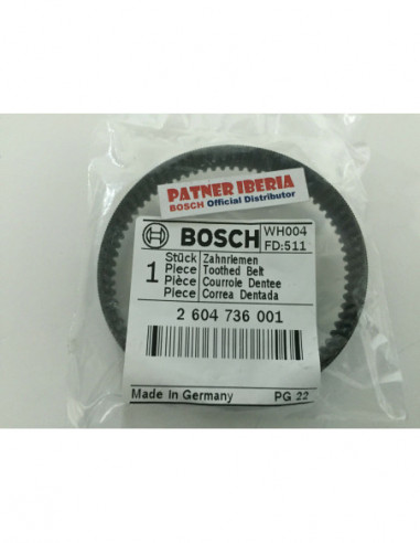 Repuesto original BOSCH 2604736001 Correa dentada