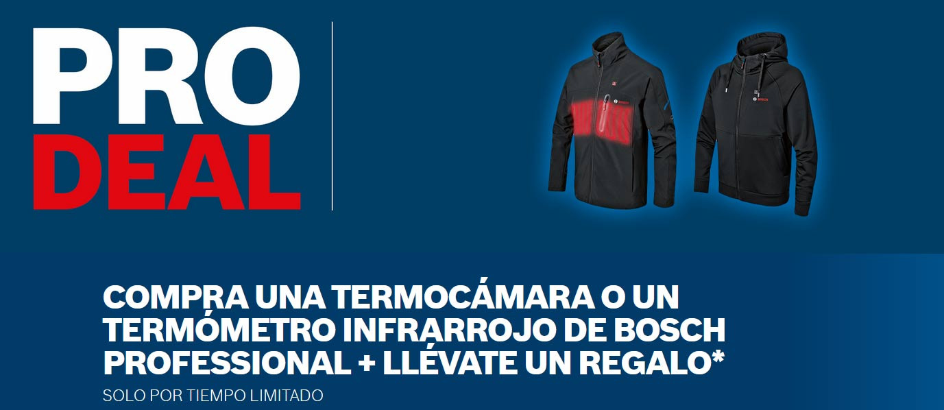 Promoción PRO DEALS | Ropa calefactable gratis por la compra de termocámaras y termómetros